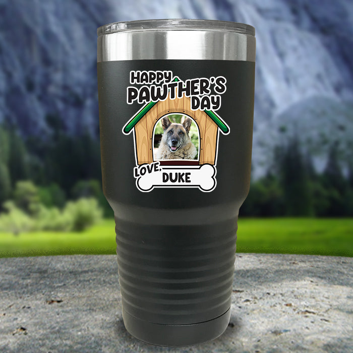 Happy Pawther's Day Personalized Color Printed Tumblers