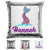 Mermaid Tail Personalized Magic Sequin Pillow Pillow GLAM Silver 