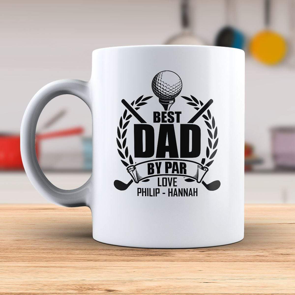 Personalized Best Dad By Par Mug Mugs Lemons Are Blue 15oz Mug 