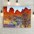  Kofa National Wildlife Refuge | Yuma Arizona Colorful Wildflowers Red Rocks Desert Color Canvas Print Wall Hanging Direction Crossroads Navigation Carved Wood Personalized Sign Wall Artwork Honeymoon Souvenir