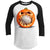 Baseball Pumpkin Raglan T-Shirts CustomCat White/Black X-Small 