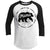 Mama Bear Personalized Raglan T-Shirts CustomCat White/Black X-Small 