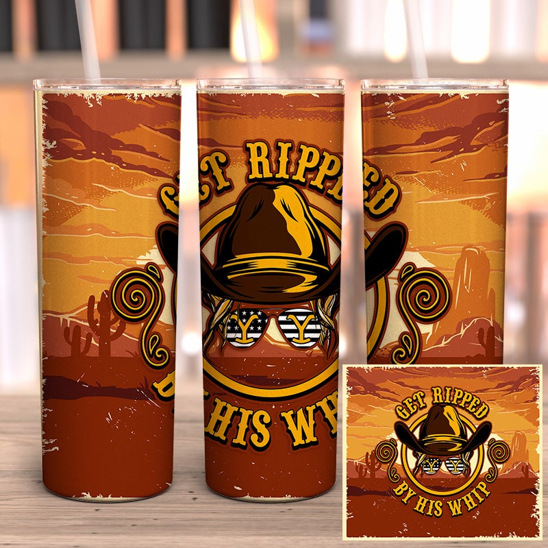 Get Ripped By His Whip Full Wrap Tumbler