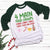 4 Main Food Groups Raglan T-Shirts CustomCat White/Forest X-Small 