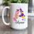 Personalized Floral Letter Name Coffee Mug