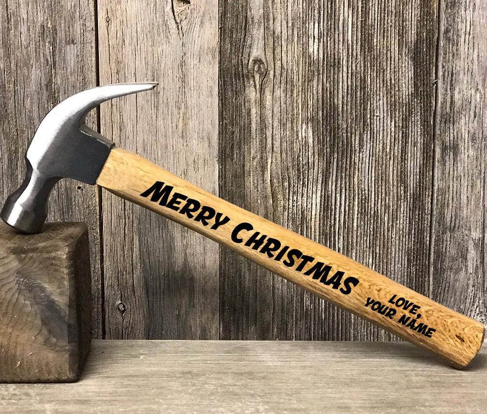 Merry Christmas Personalized Hammer
