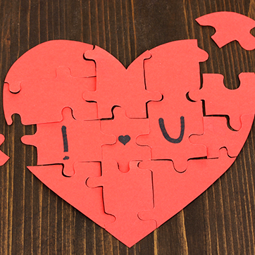Valentine's Day Tic Tac Toe Jigsaw Puzzle