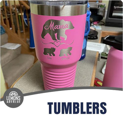 Personalized Kids Water Bottle Tumblers with Laser Engraved Name -  LemonsAreBlue