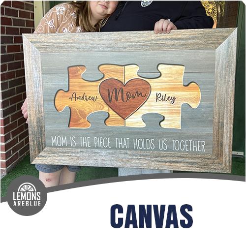 Custom Vintage Truck Wall Art Personalized Canvas Print with Names