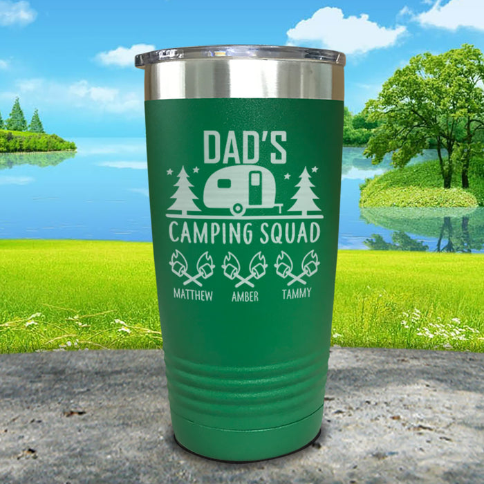 Camping Squad Customized Tumblers with Kids Names