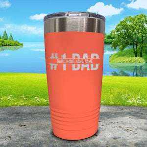 #1 Dad (CUSTOM) With Child's Name Engraved Tumbler