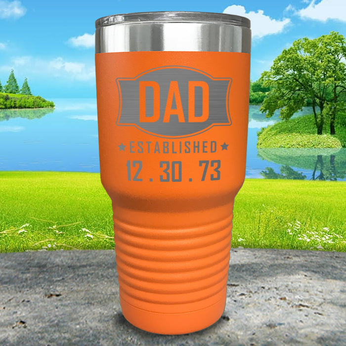 Dad Established CUSTOM Dates Engraved Tumblers