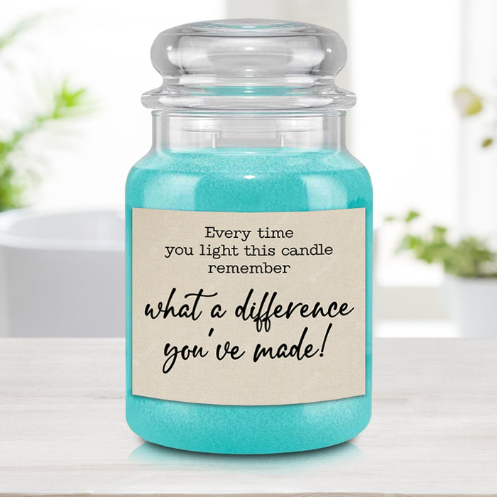 What A Difference You've Made Candle