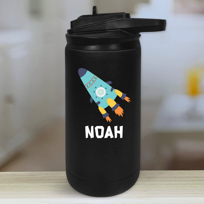 Outer Space Personalized With Name Kids Water Bottle Tumblers