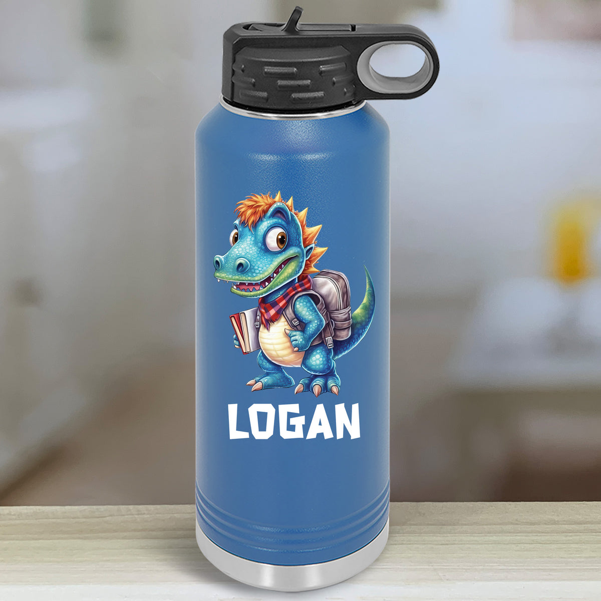 Animal School Personalized With Name Kids Water Bottle Tumblers -  LemonsAreBlue