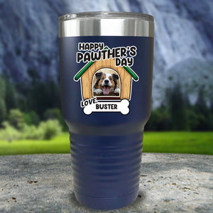 Happy Pawther's Day Personalized Color Printed Tumblers