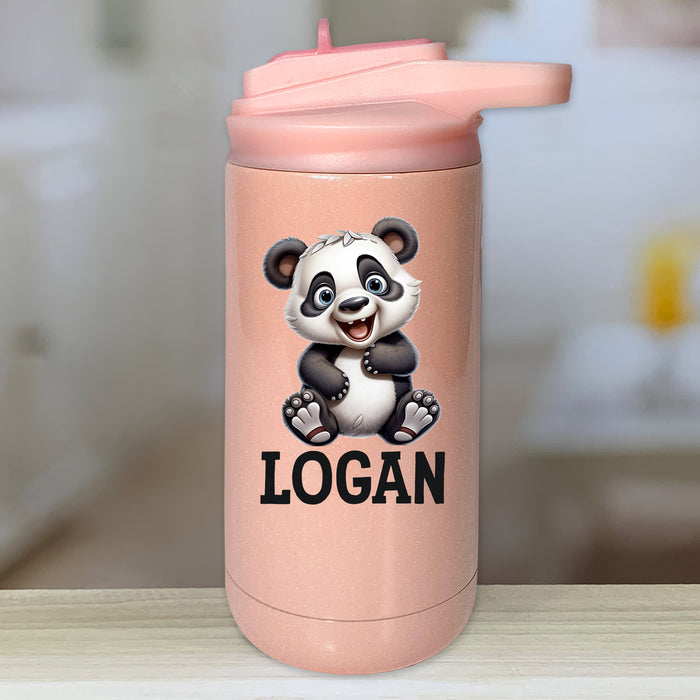 Cute Zoo Animals Personalized With Name Kids Water Bottle Tumblers