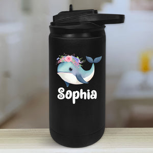 Animals Under The Sea Personalized With Name Kids Water Bottle Tumblers