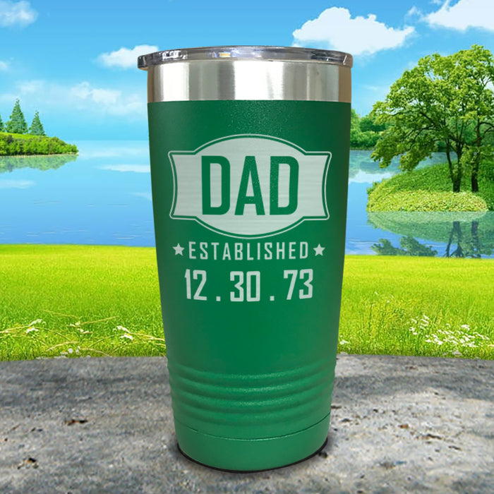 Dad Established CUSTOM Dates Engraved Tumblers