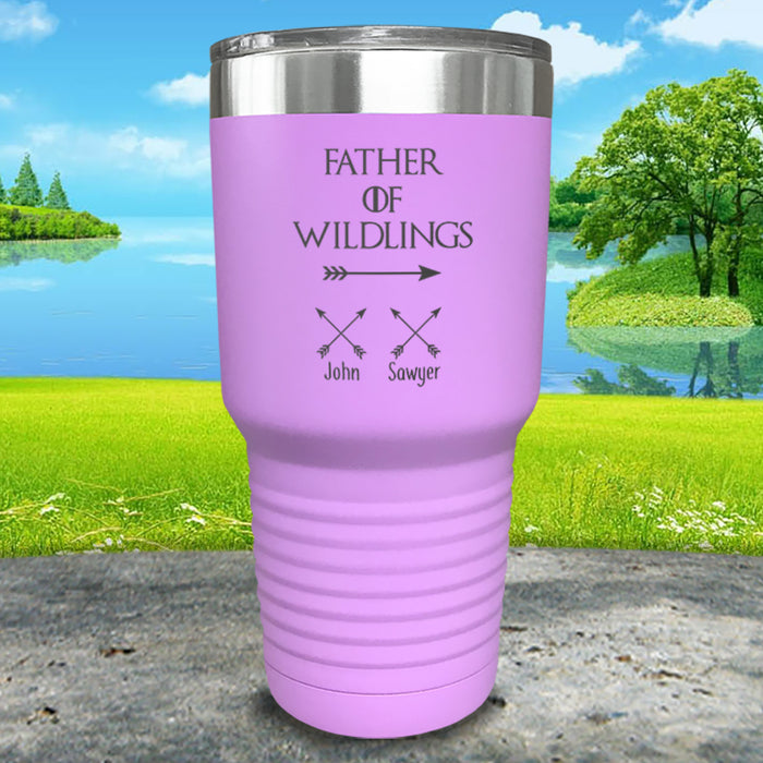 Father Of Wildlings (CUSTOM) With Child's Name Engraved Tumblers