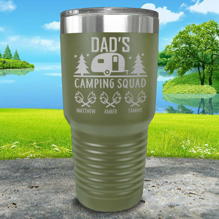 Camping Squad Customized Tumblers with Kids Names