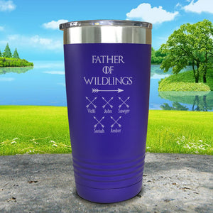 Father Of Wildlings (CUSTOM) With Child's Name Engraved Tumblers