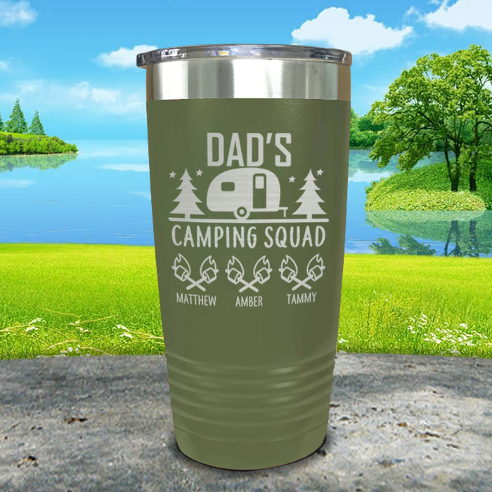 Camping Squad Customized Tumblers with Kids Names