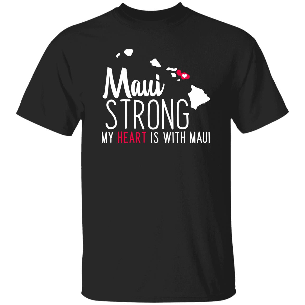 Maui Strong My Heart is With Maui Premium Tee Hoodie