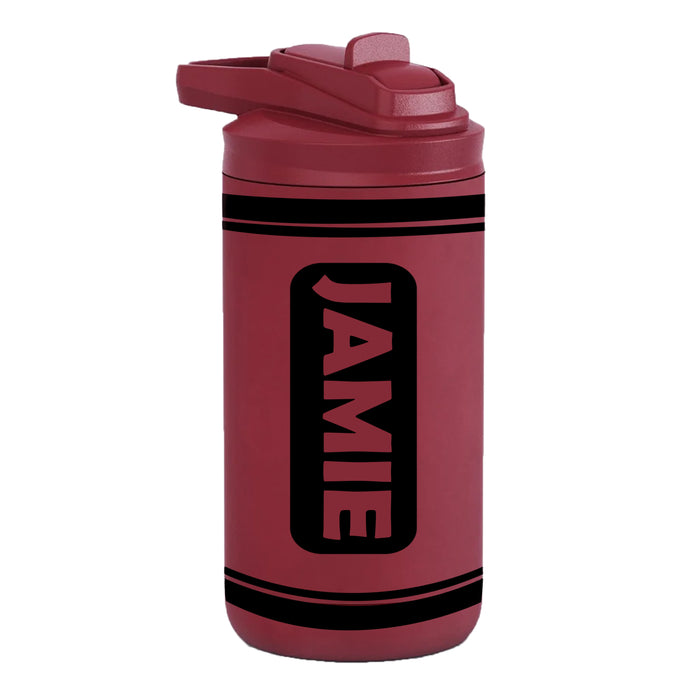 Personalized Kids Color Crayon Water Bottle Tumblers