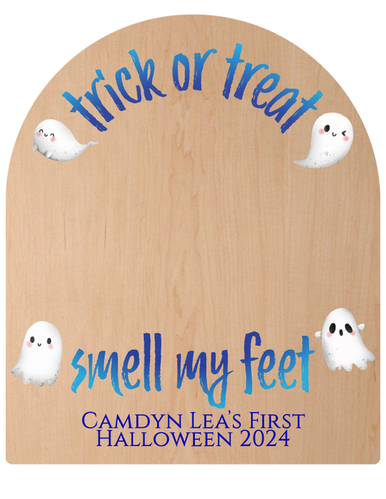 Trick or Treat, Smell My Feet - Customized Baby Footprint Keepsake