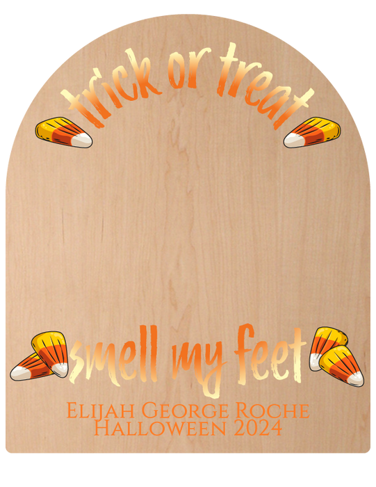 Trick or Treat, Smell My Feet - Customized Baby Footprint Keepsake