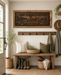 carved wood deer digital design on canvas for dad cabin wall art