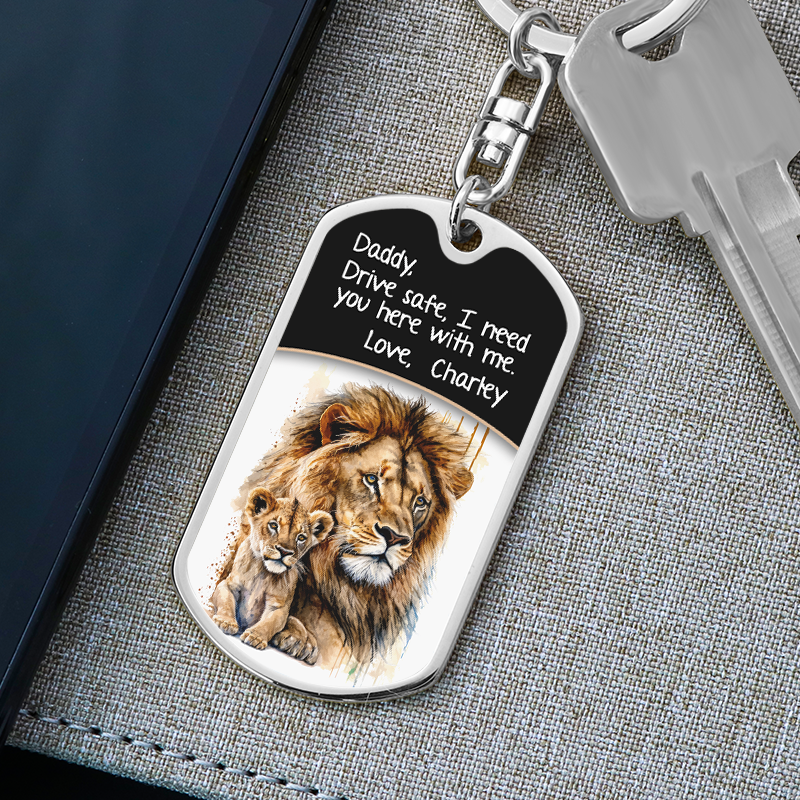 Dad, I Need You Here Personalized Premium Keychain