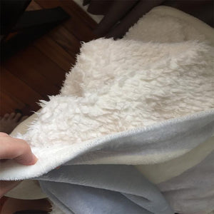 Horse Sherpa Blanket Blankets CustomCat 