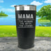 Mama The Woman Myth Legend Engraved Tumbler Tumbler ZLAZER 20oz Tumbler Black 