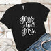 Miss to Mrs Premium Tees T-Shirts CustomCat Black X-Small 