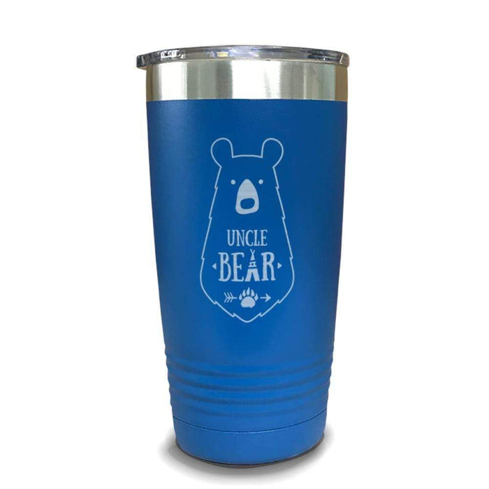 Uncle Bear Engraved Tumbler Engraved Tumbler ZLAZER 20oz Tumbler Lemon Blue 