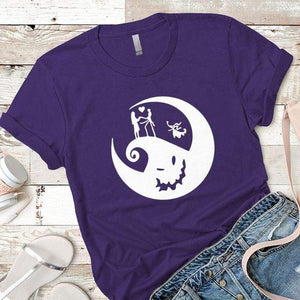 Moon Premium Tees T-Shirts CustomCat Purple Rush/ X-Small 