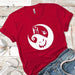 Moon Premium Tees T-Shirts CustomCat Red X-Small 