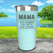 Mama The Woman Myth Legend Engraved Tumbler Tumbler ZLAZER 20oz Tumbler Mint 