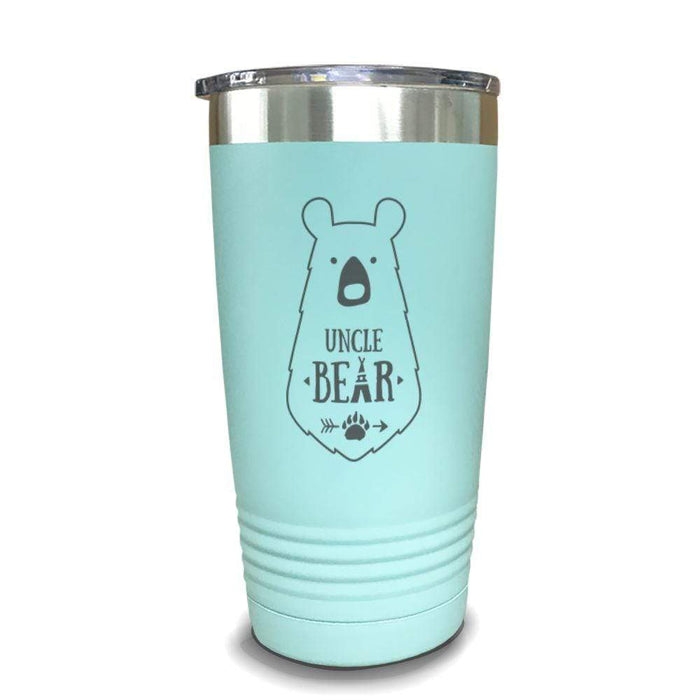 Uncle Bear Engraved Tumbler Engraved Tumbler ZLAZER 20oz Tumbler Mint 