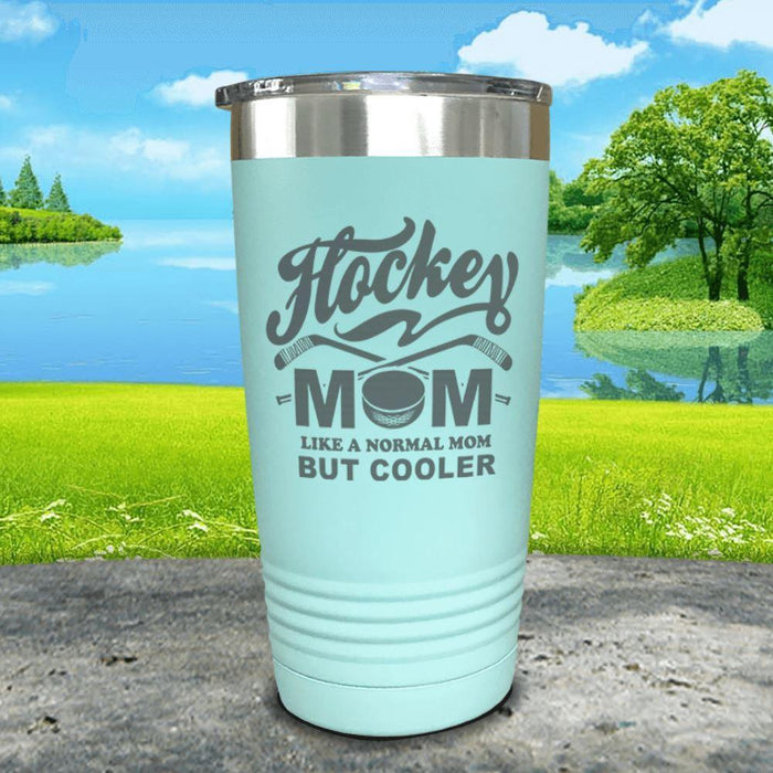 Hockey Mom But Cooler Engraved Tumblers Tumbler ZLAZER 20oz Tumbler Mint 