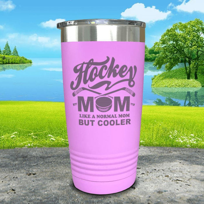 Hockey Mom But Cooler Engraved Tumblers Tumbler ZLAZER 20oz Tumbler Lavender 