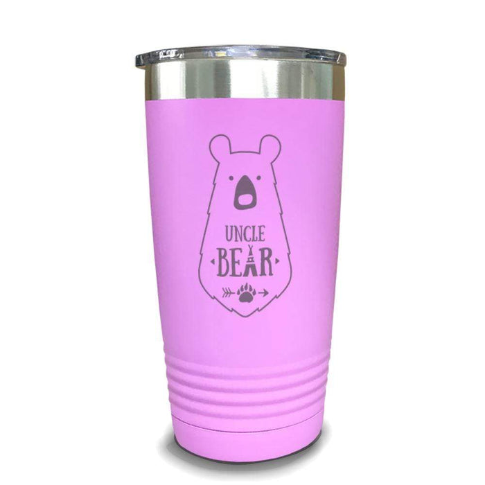 Uncle Bear Engraved Tumbler Engraved Tumbler ZLAZER 20oz Tumbler Lavender 