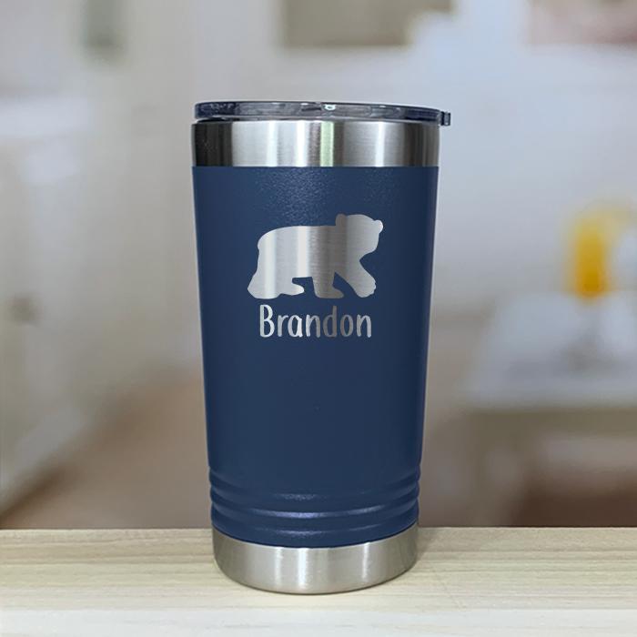 Personalized Bear Kids Engraved Tumbler