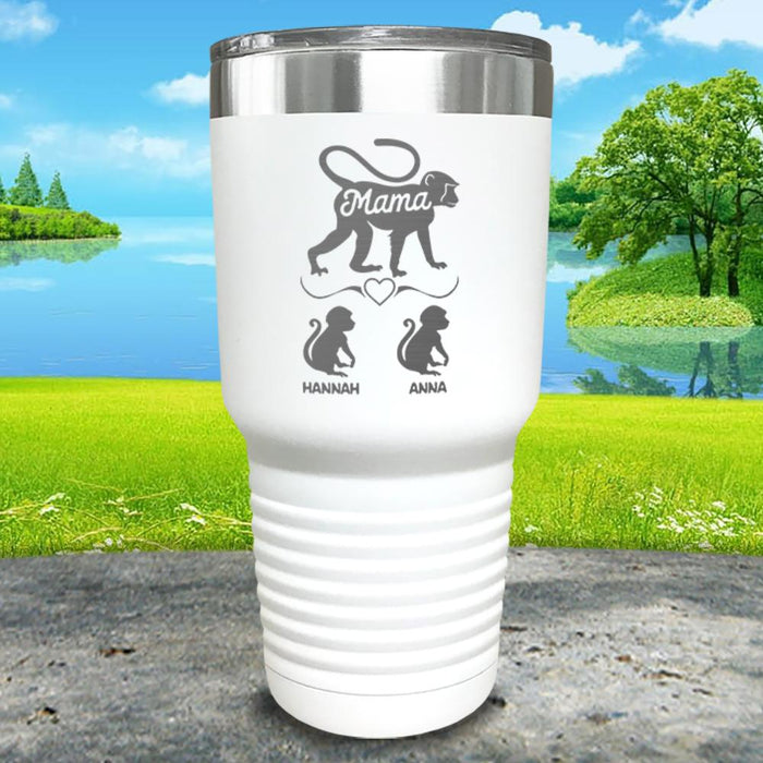 Mama Monkey Personalized Engraved Tumbler