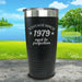 Aged To Perfection (CUSTOM) Engraved Tumbler Tumbler ZLAZER 20oz Tumbler Black 