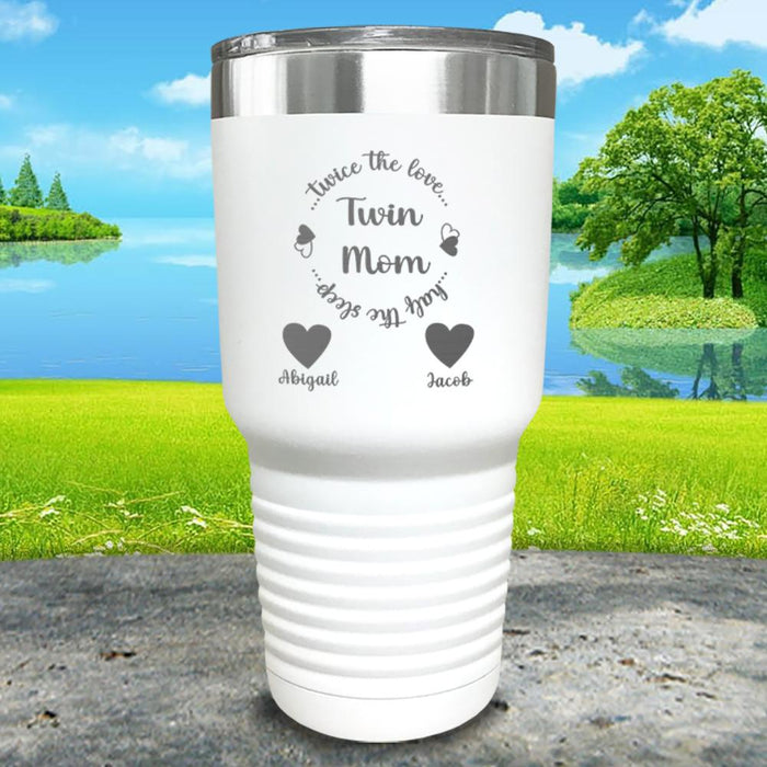 Twin Mom Personalized Engraved Tumbler