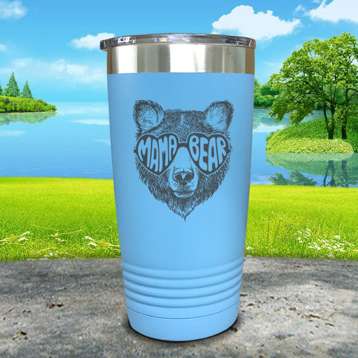 Mama Bear Sunglasses Engraved Tumbler