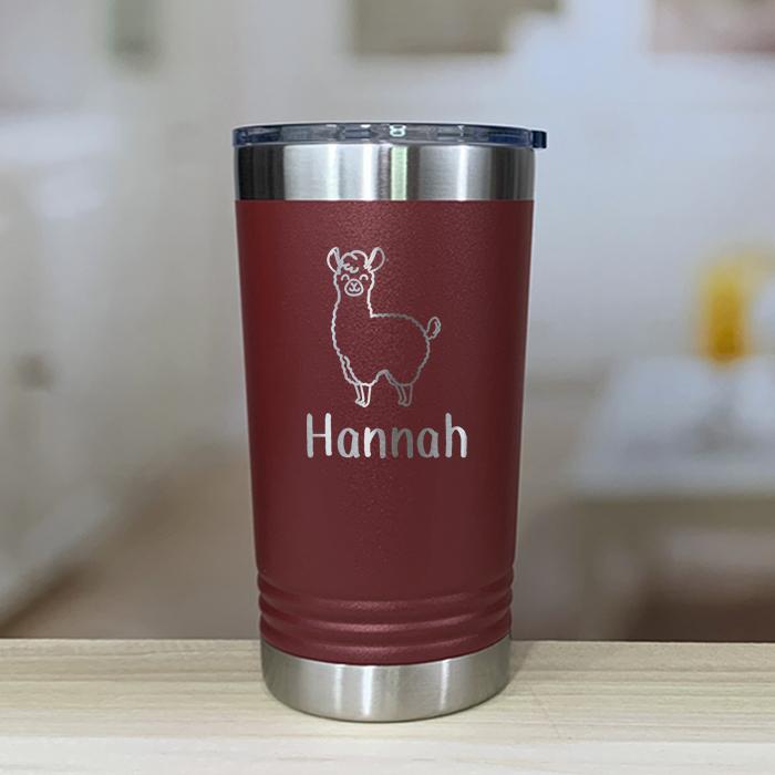 Personalized Llama Kids Engraved Tumbler